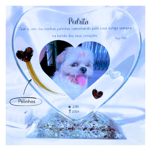 Eternização PET Coração P