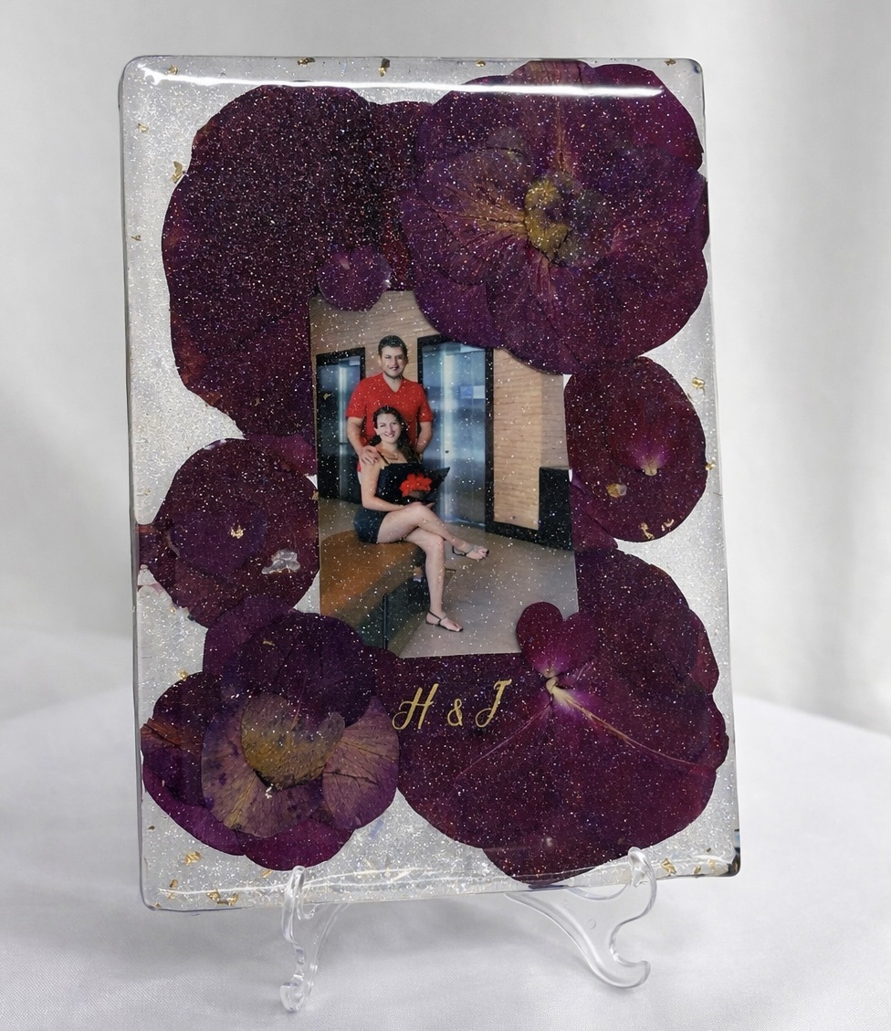 Eternização Flores Retangular